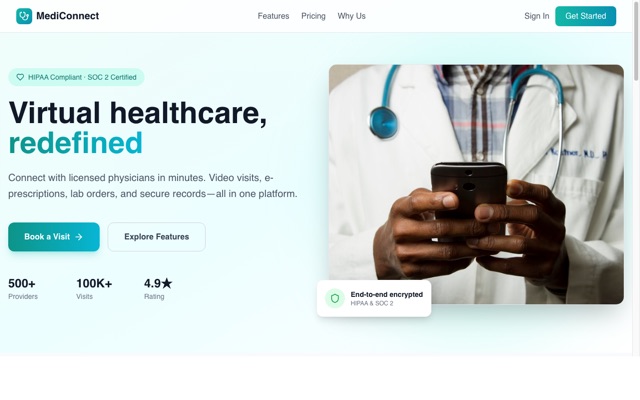 Telehealth template preview
